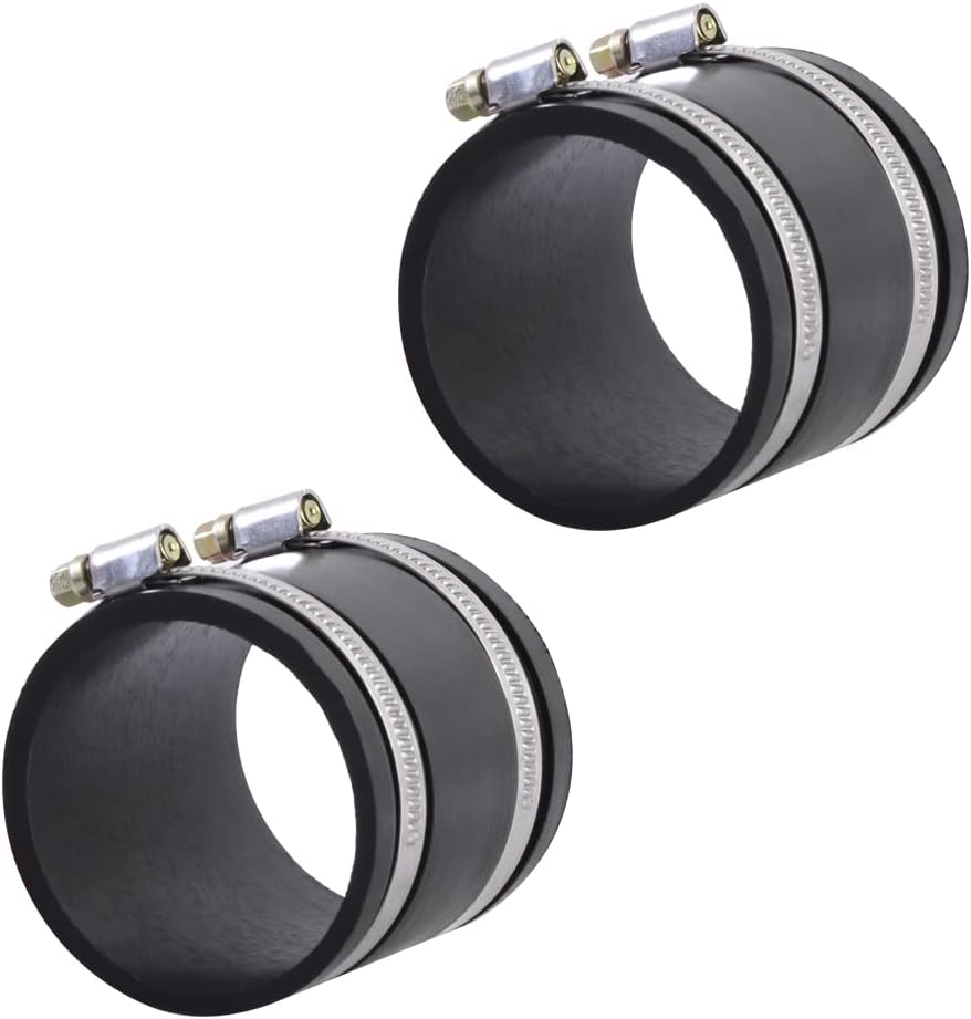 Manguito flexible control polvo 2.5pulg abrazaderas 2 pzas