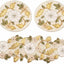 Camino mesa con cuentas diseño flores 36pulg