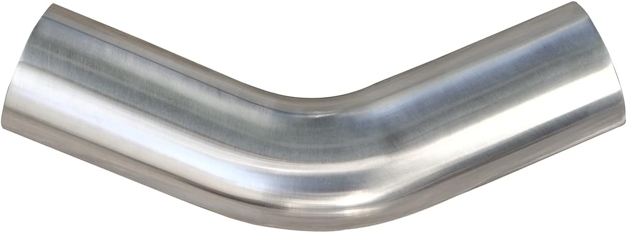 Tubo codo aluminio 102mm 45 grados interenfriador