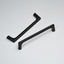 20 Tiradores Acero Inox 5" Negro Mate Gabinetes