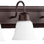 Vanity 6LT Bronce Aceitado Ópalo Satinado 5094-6-86