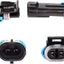 Conector eléctrico impermeable 2 terminales AWG set 2