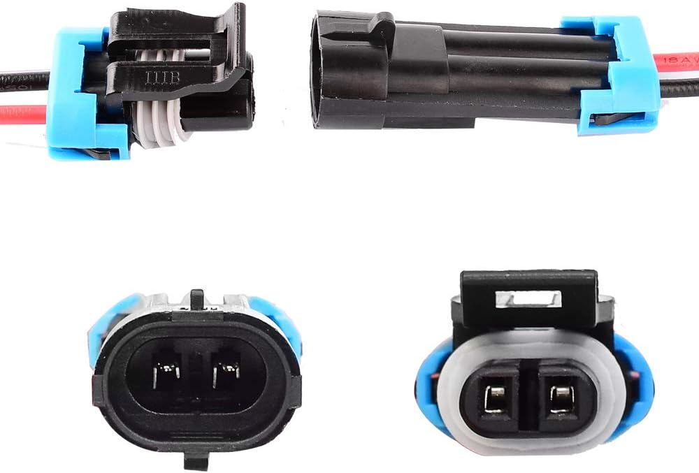 Conector eléctrico impermeable 2 terminales AWG set 2