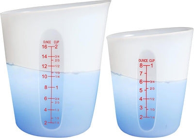 Tazas medidoras silicona 8oz 16oz flexibles para chocolate