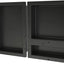 Estante ducha triple nicho negro 32x20x4"
