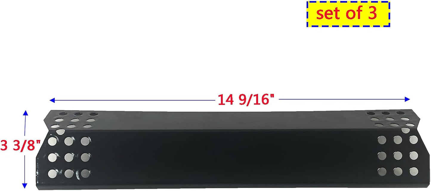 3 Pzas Escudo Térmico Acero Porcelánico para Grill