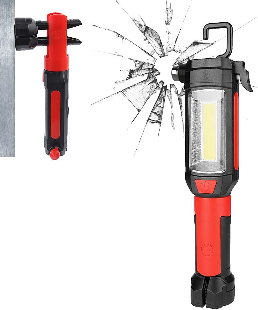 Herramienta 9en1 automóvil con linterna led y cortador