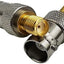 Adaptador coaxial SMA hembra a BNC hembra 2 pzas