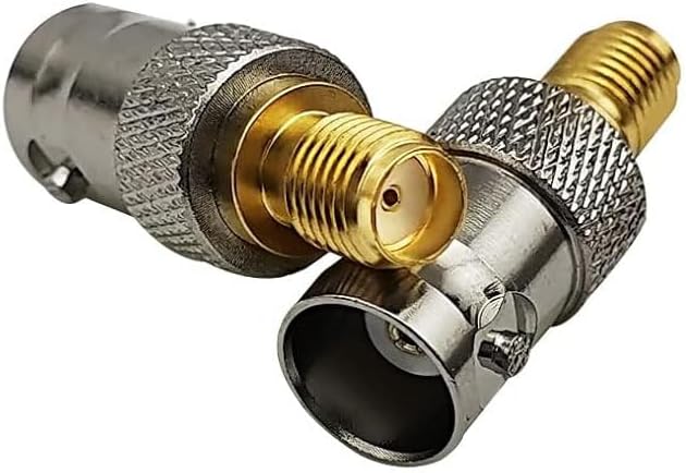 Adaptador coaxial SMA hembra a BNC hembra 2 pzas