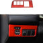 Interruptor faros Toyota RAVABS cubierta adhesiva rojo