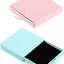 2 Cajas Regalo Joyería 3.1x3.1" Rosa Azul