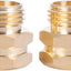 Conector tubo manguera latón 3/4npt a 3/4ght 2 pzas