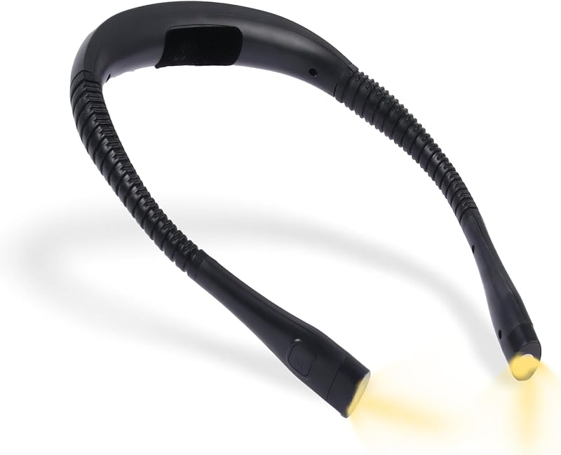 Luz lectura 3 colores 9 niveles brillo flexible recargable 80h