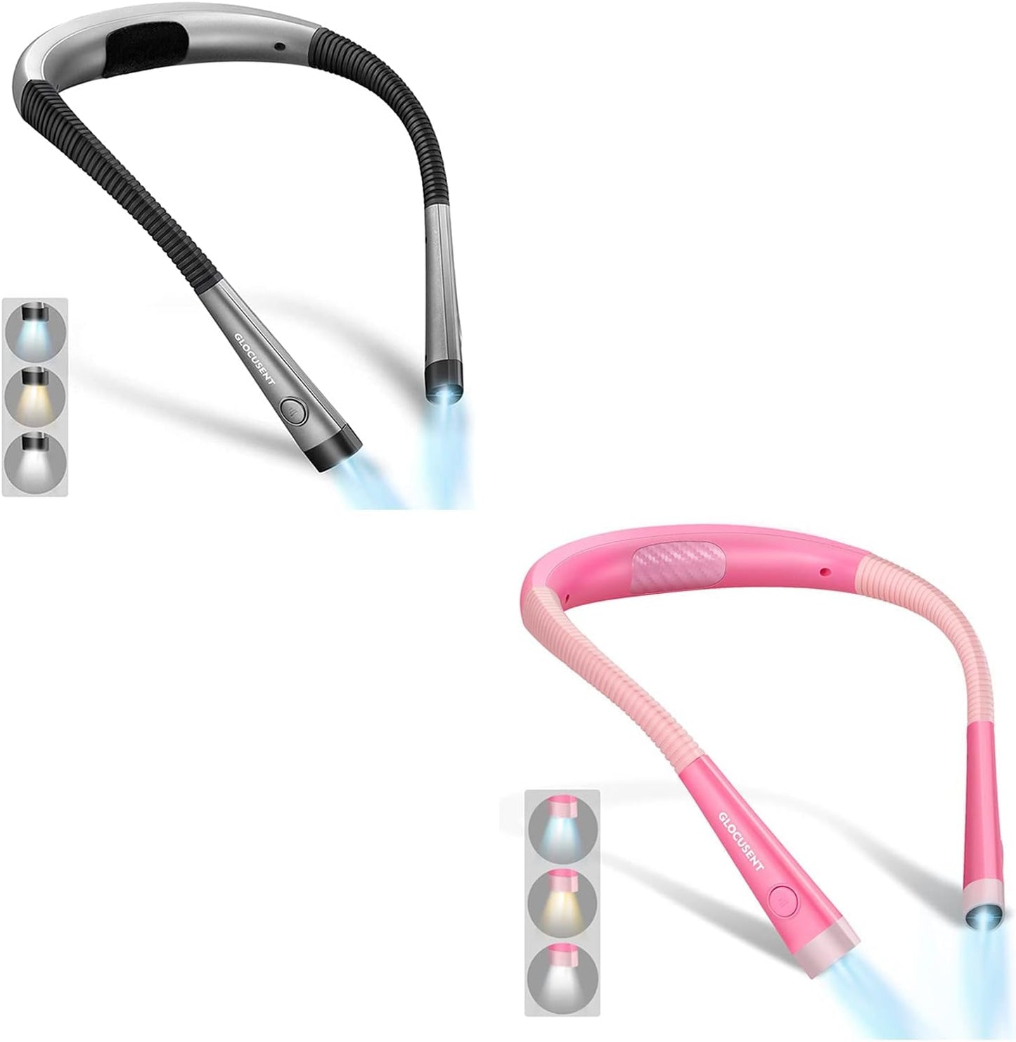 Luz LED para cuello leer en cama pack 2