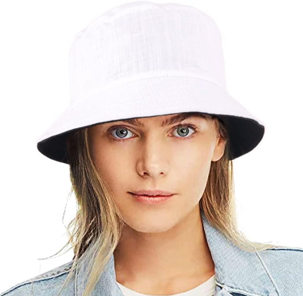 Sombrero pescador reversible estampado frutas mujer