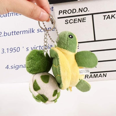 Llavero muñeca tortuga color verde decoración automóvil