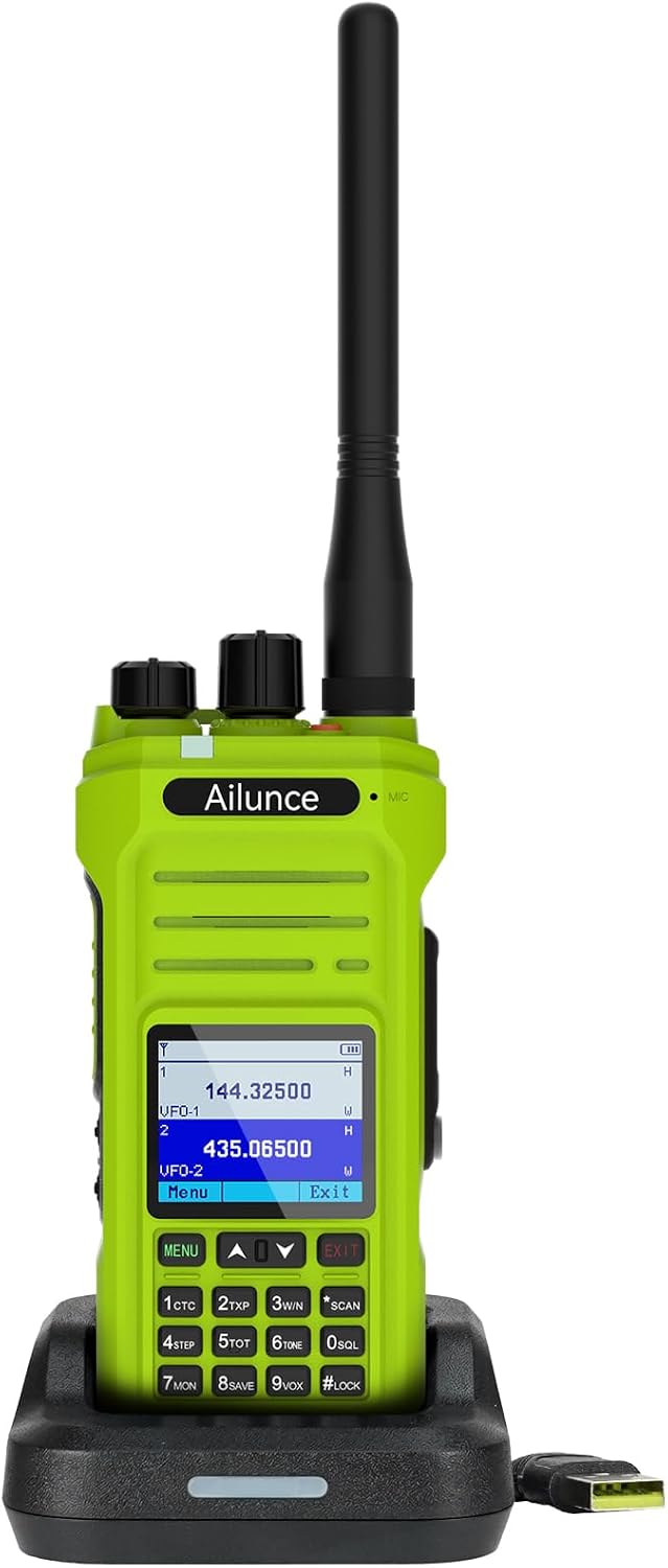 Radio GMRS impermeable IP67 USB-C 2800mAh campamento