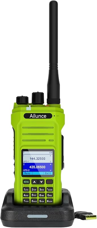 Radio GMRS impermeable IP67 USB-C 2800mAh campamento