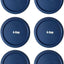 6 Pzas tapas Pyrex para cuencos vidrio 4 tazas redondas 6.25pulg