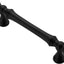 10 Tiradores Gabinete Negro Mate 3-3/4" Centros