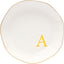 Bandeja cerámica anillo personalizado A-Monogramado regalo