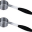 2 Tazas Medidoras 1/16 Tazas con Cucharilla Acero Inox