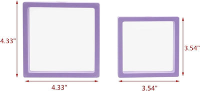 20 Organizadores Joyas Flotante 3D Transparente 3.54pulg