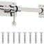 Pestillo puerta acero inox 10pulg cerradura deslizante plateada