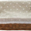 Cesta mimbre rectangular para artes y manualidades