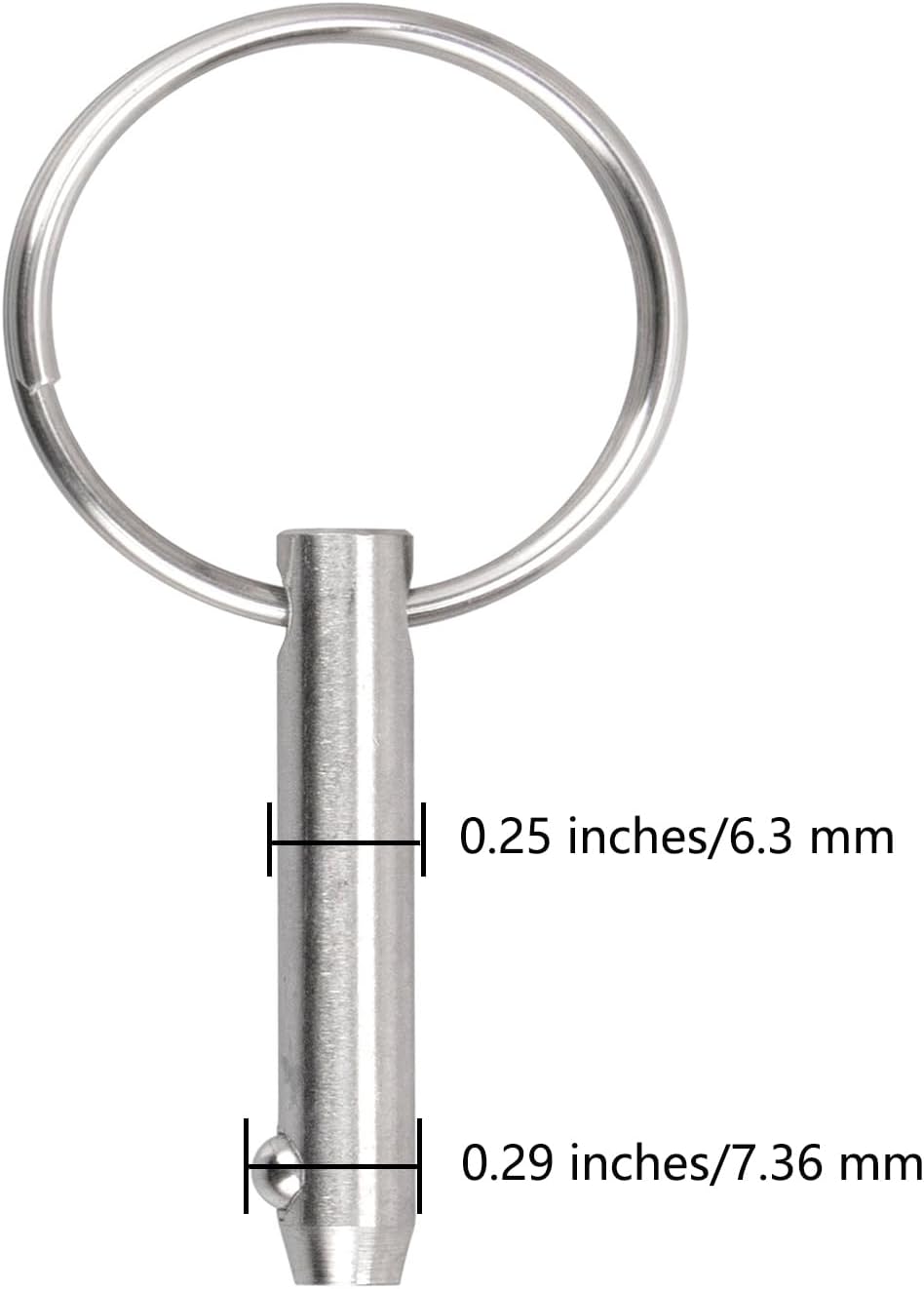 2 Pines Acero Inox 316 Bimini 1/4pulg