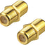 Conector coaxial RG6 tipo F hembra a hembra paquete 2