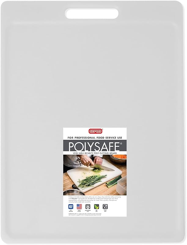 Tabla cortar Polysafe NSF 11x14.5pulg reversible blanco