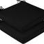 2 Cojines Impermeables Silla Patio 24x24" Negro
