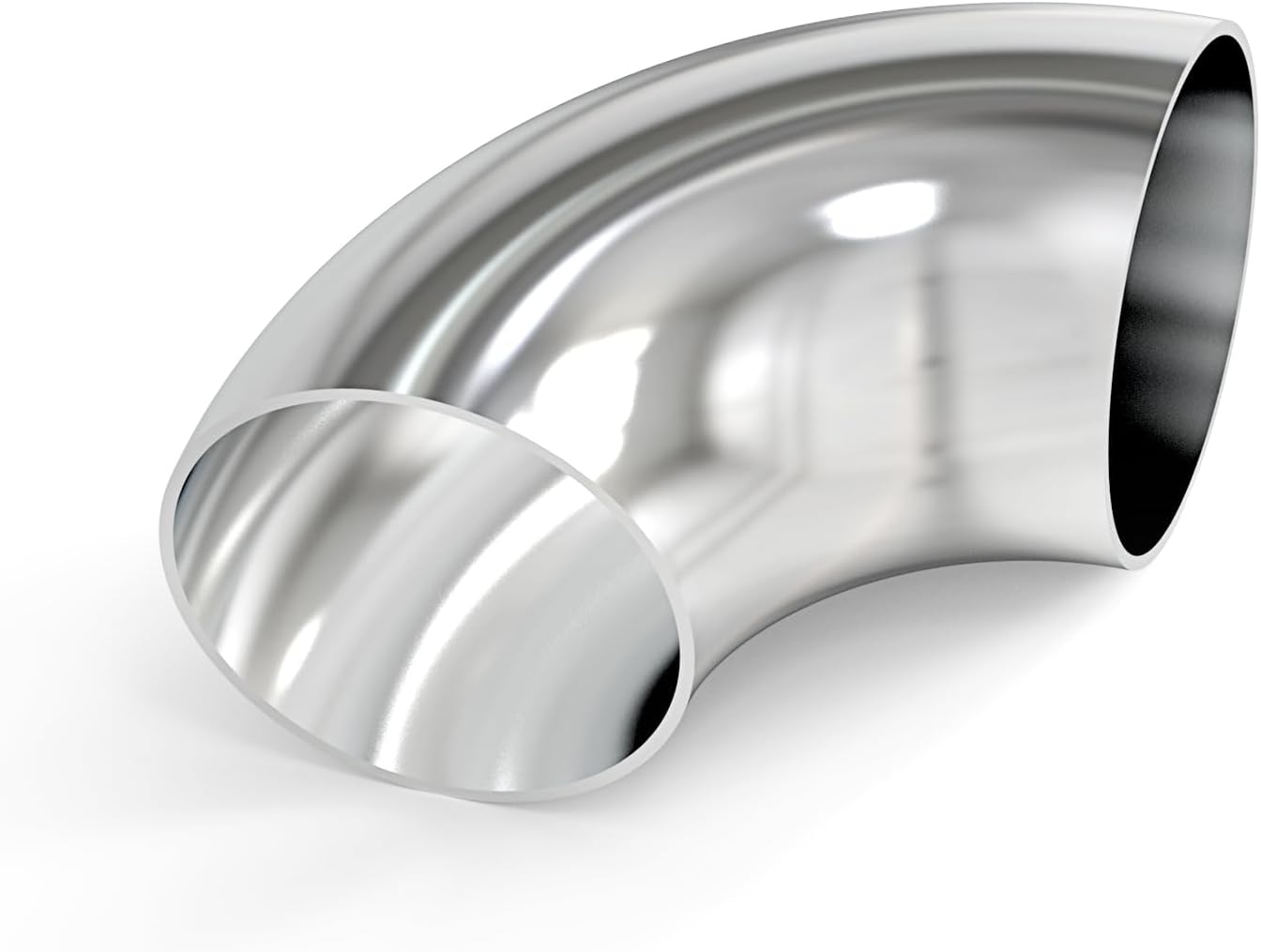 Codo acero inox 304 4pulg 90grados para escape automotriz