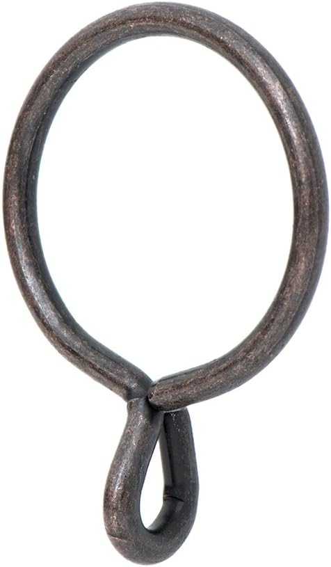 Anillos para cortinas ojales 1.7pulg 14uds Bronce Cepillado
