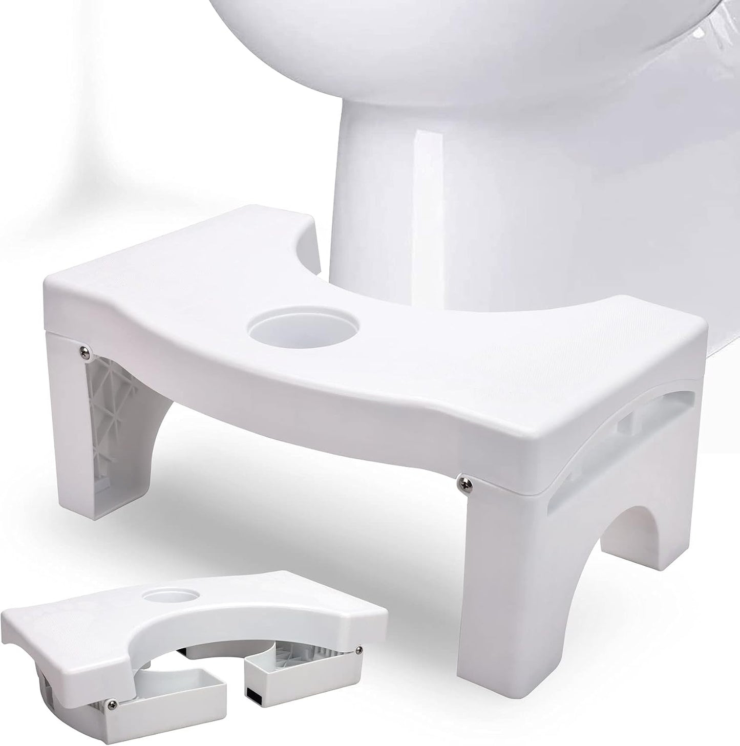 Taburete plegable inodoro 7pulg resistente 14-16pulg