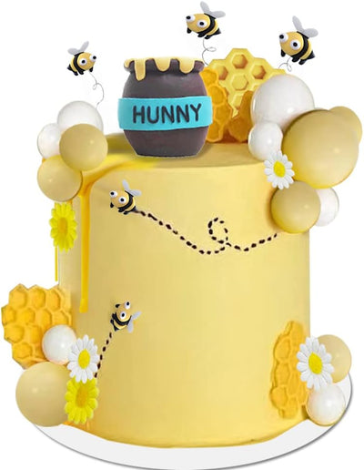 Tarro miel pastel panal cumpleaños baby shower