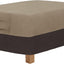 Funda mesa auxiliar patio 48x28x16pulg color camello