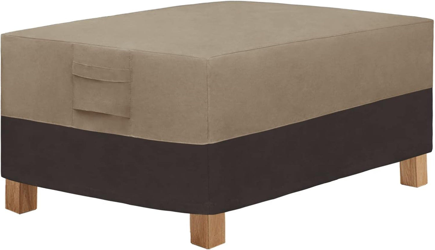 Funda mesa auxiliar patio 48x28x16pulg color camello
