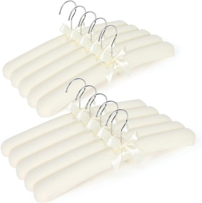 Perchas acolchadas tela alta calidad para abrigos vestidos set 10