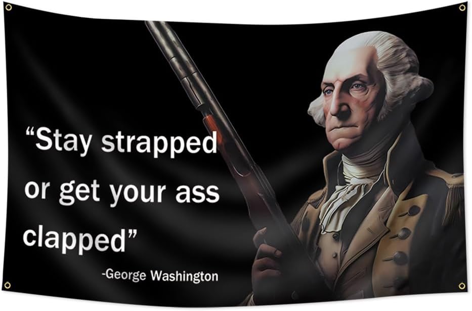 Bandera dormitorio meme 3x5pies cita Washington