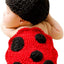 Accesorios foto bebé Navidad traje ganchillo unisex rojo