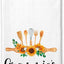 Toalla cocina Grammie's decoración girasol regalo hogar suave