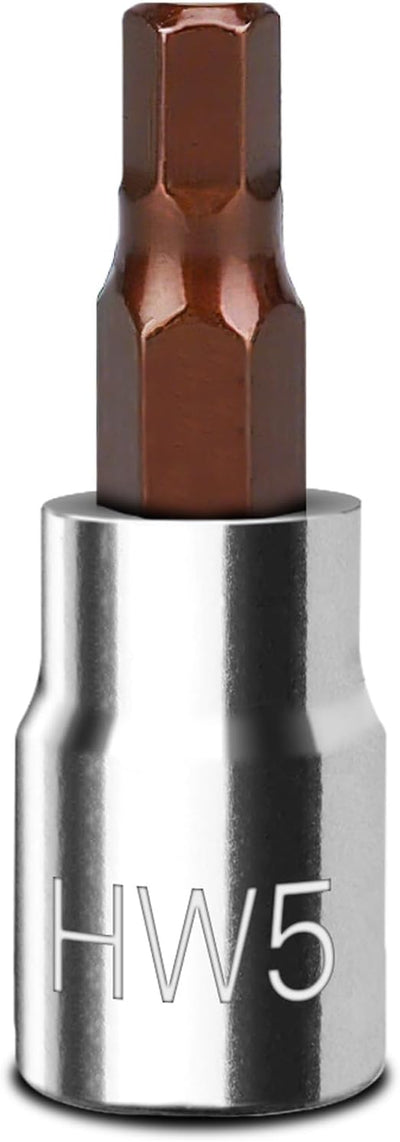 Set llaves hex 5mm 3/8" acero S2 totalmente pulida