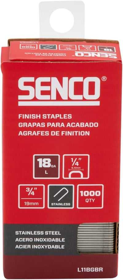 Grapas acero inox 1/4 pulg 3/4 pulg 1000uds