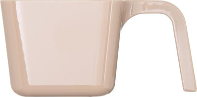 Taza poli 12oz mango U beige caja 6