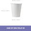 Taza papel 8oz blanca composta 1000uds
