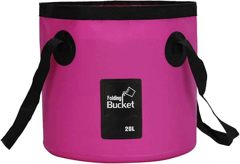 Cubo plegable contenedor agua 20L para camping y viajes