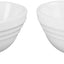 Set 4 Cuencos Cerámica Corazón Blanco