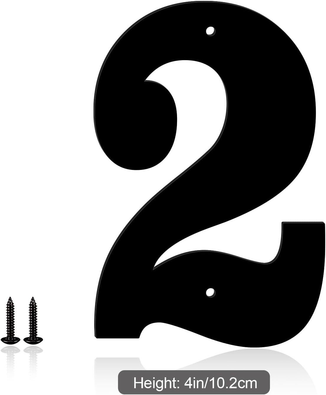 Números de puerta metal 4pulg letras dirección decoración